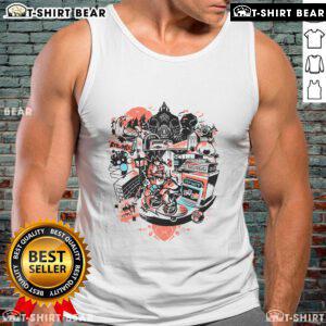 Pretty sundown scene featuring Roxas in a Twilight Town tank top from Kingdom Hearts, capturing a magical moment.