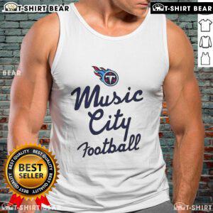 Pretty Tennessee Titans NFL Music City football tank top featuring team colors and logo, perfect for game day.