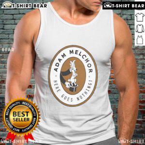Top Adam Melchor Here Goes Nothing bunny tank top featuring a playful bunny design, perfect for casual summer wear.