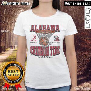 Stylish Top Alabama Crimson Tide Game Time Ladies Tee featuring team colors and logo, perfect for game day fashion.