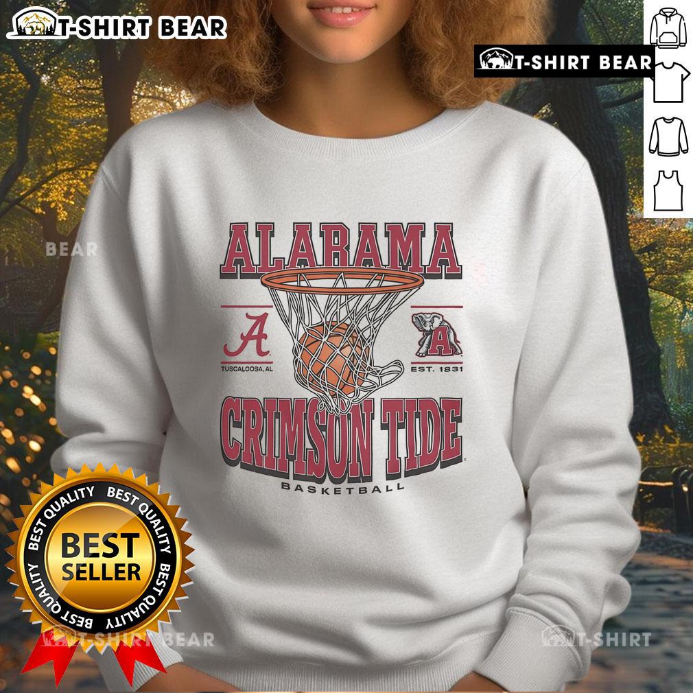 Alt Text: Cozy Top Alabama Crimson Tide Game Time sweatshirt in team colors, perfect for game day and showing team spirit.
