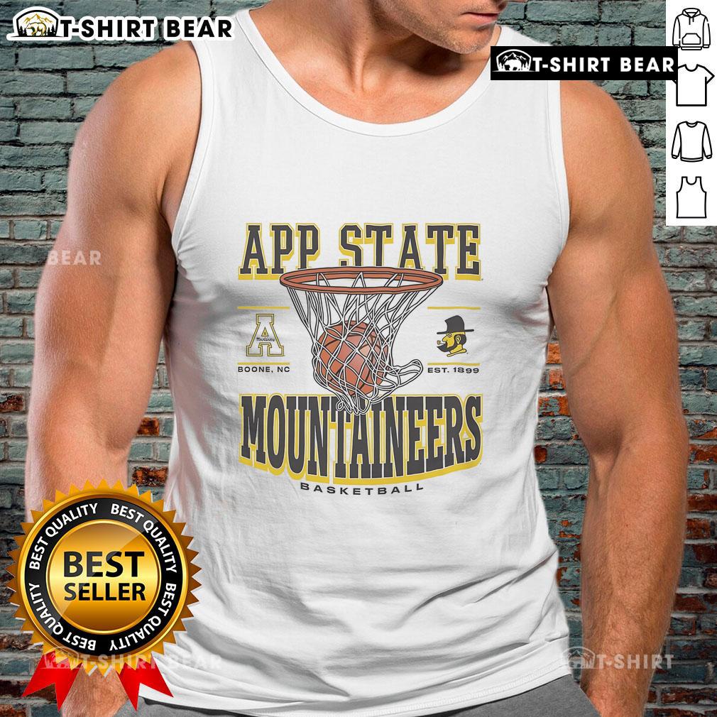 Appalachian State Mountaineers game time tank top featuring vibrant team colors and logo, perfect for fans and athletes.