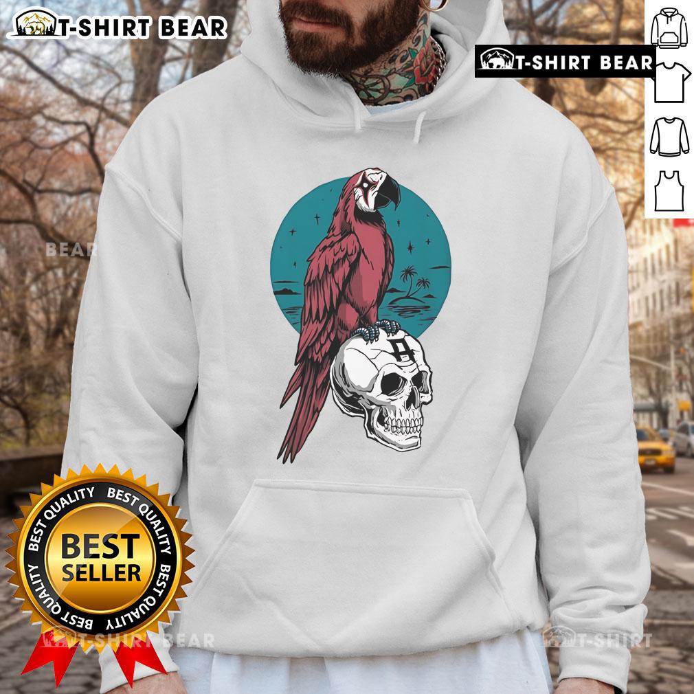Top Avatar Parrot Skull Hoodie featuring a vibrant parrot skull design on a stylish hoodie for trendy fashion lovers.