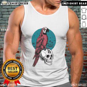 Stylish Top Avatar Parrot Skull Tank Top featuring vibrant colors and a unique design, perfect for casual summer wear.