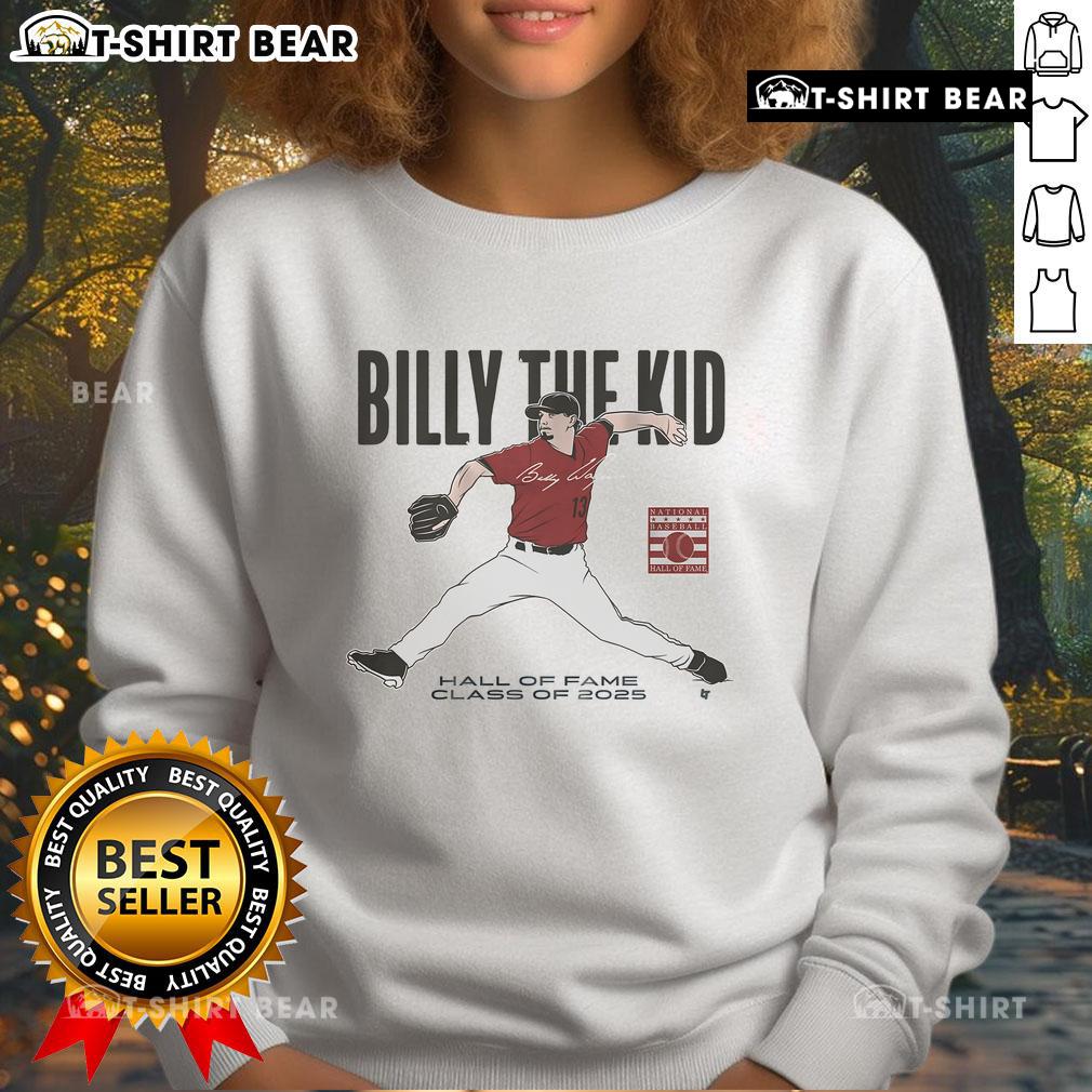 Top Billy Wagner Hall of Fame Inductee Class of 2025 Brick Sweatshirt showcasing commemorative design and vibrant colors.