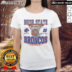 Top Boise State Broncos Game Time Ladies Tee featuring team colors and logo, perfect for game day outfits.