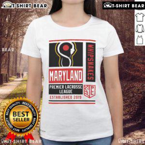 Alt Text: Top Champion Men's Maryland Whipsnakes Red Athletic Tee for ladies, perfect for sports and casual wear.