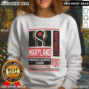 Alt Text: Top Champion Men's Maryland Whipsnakes Red Athletic Sweatshirt featuring team logo and comfortable fit.