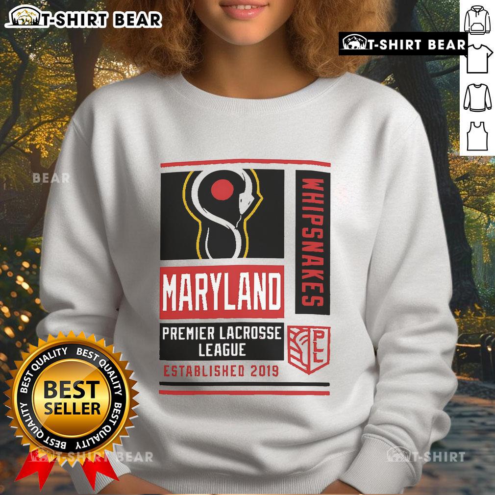 Alt Text: Top Champion Men's Maryland Whipsnakes Red Athletic Sweatshirt featuring team logo and comfortable fit.