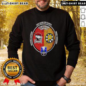 Top Charlotte Checkers vs Providence Bruins 2025 Calder Cup Playoffs sweatshirt featuring team logos and vibrant colors.