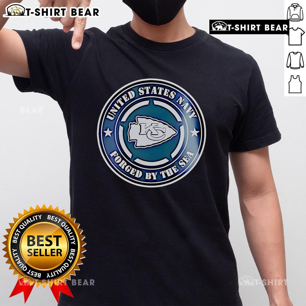 Top Chiefs United States Navy Military Appreciation Night T-Shirt featuring bold graphics and patriotic design.