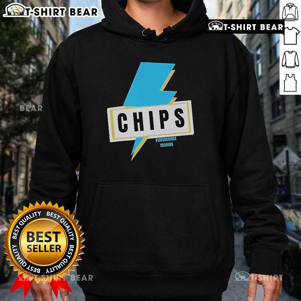 Top Chips Performance Training Lightning Hoodie in vibrant colors, perfect for workouts and athletic activities.