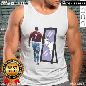 Top Cristiano Ronaldo Mirror Goat Tank Top featuring a stylish design celebrating the football legend's legacy.