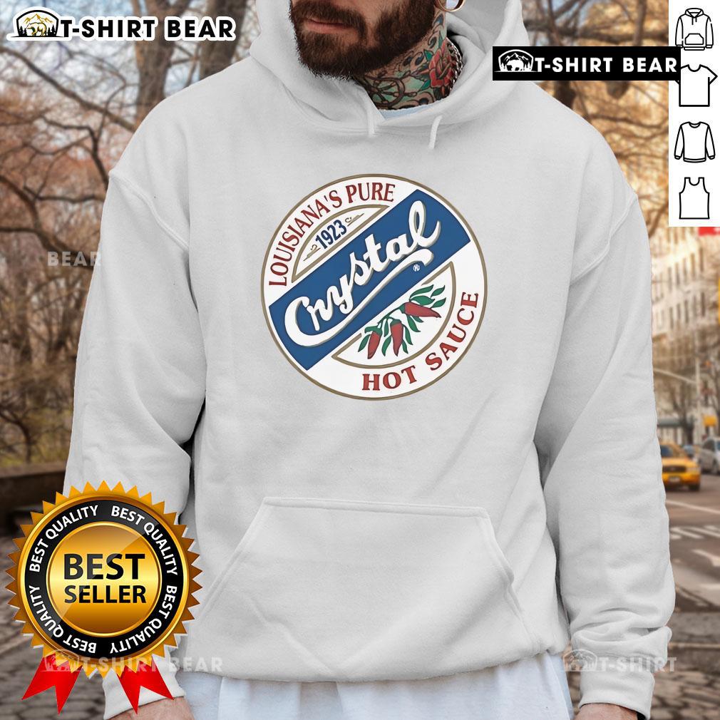 Top Crystal Hot Sauce Louisiana's Pure 1923 hoodie featuring vibrant graphics and a comfortable fit for hot sauce lovers.