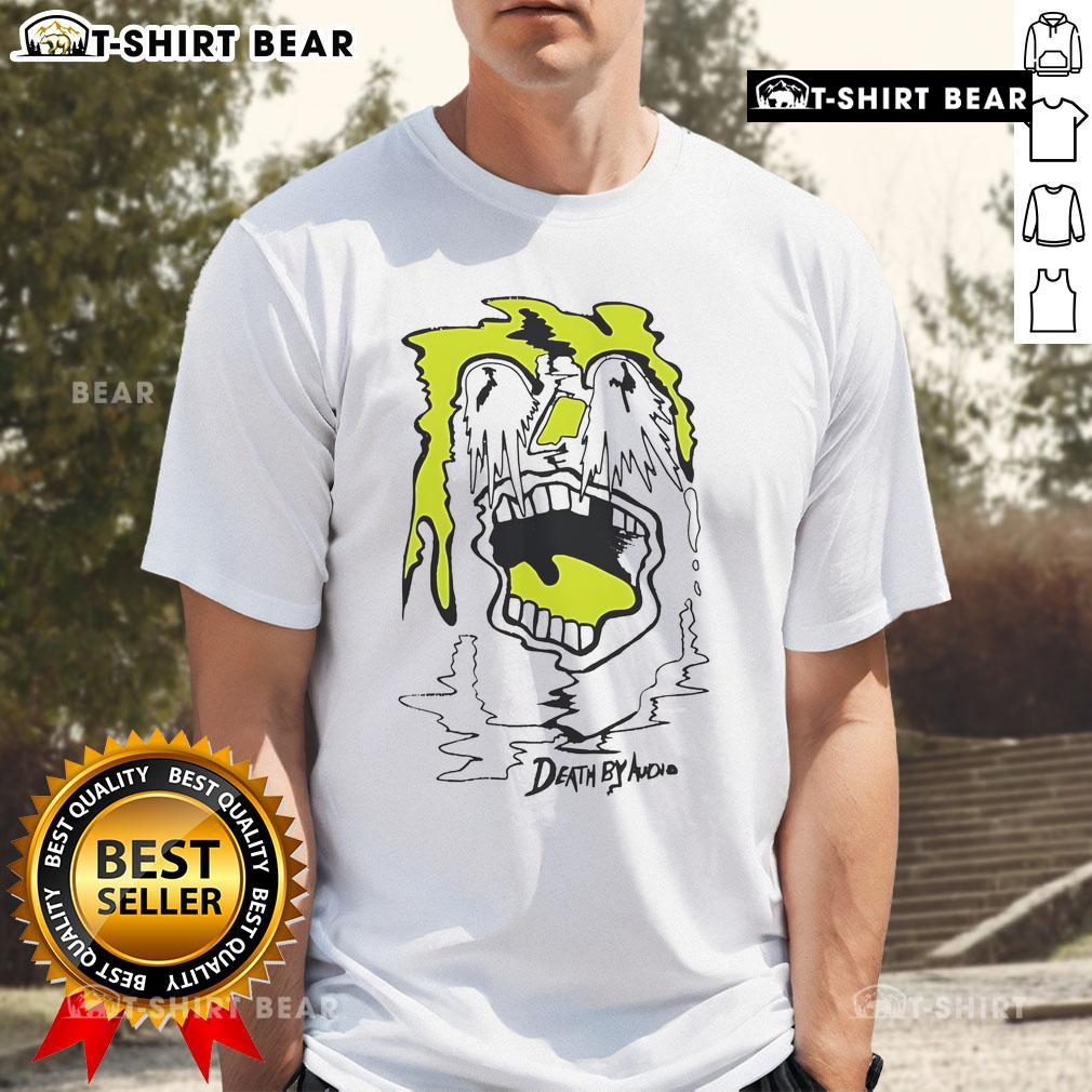 Top Death By Audio Acid Tears T-Shirt featuring bold graphic design, perfect for music lovers and alternative fashion enthusiasts.