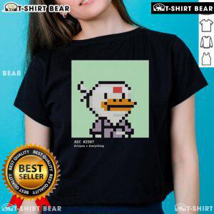 Top Duck ASC 2507 Eclipse X Everything Pixel Ladies Tee in vibrant colors, perfect for casual and stylish outfits.