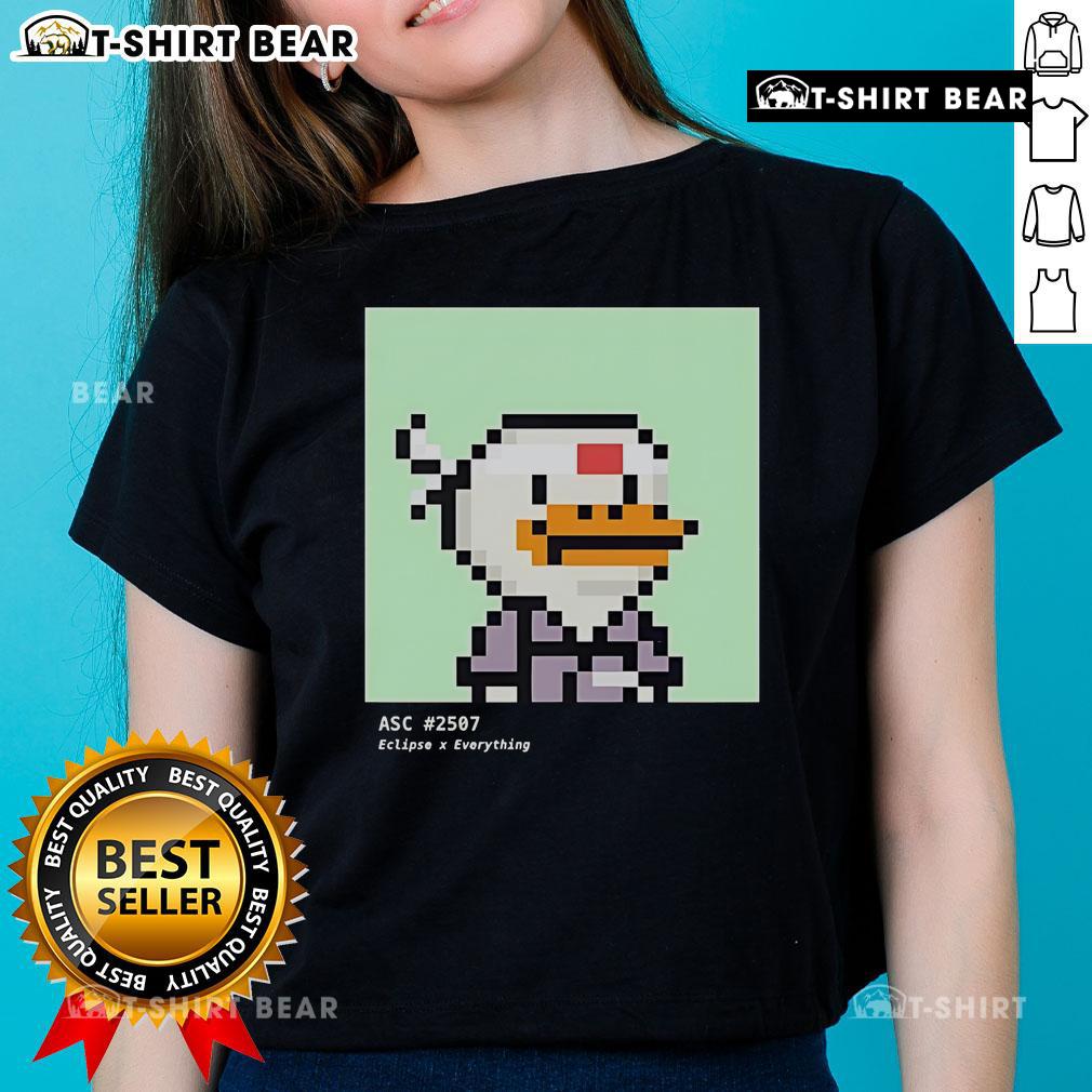 Top Duck ASC 2507 Eclipse X Everything Pixel Ladies Tee in vibrant colors, perfect for casual and stylish outfits.