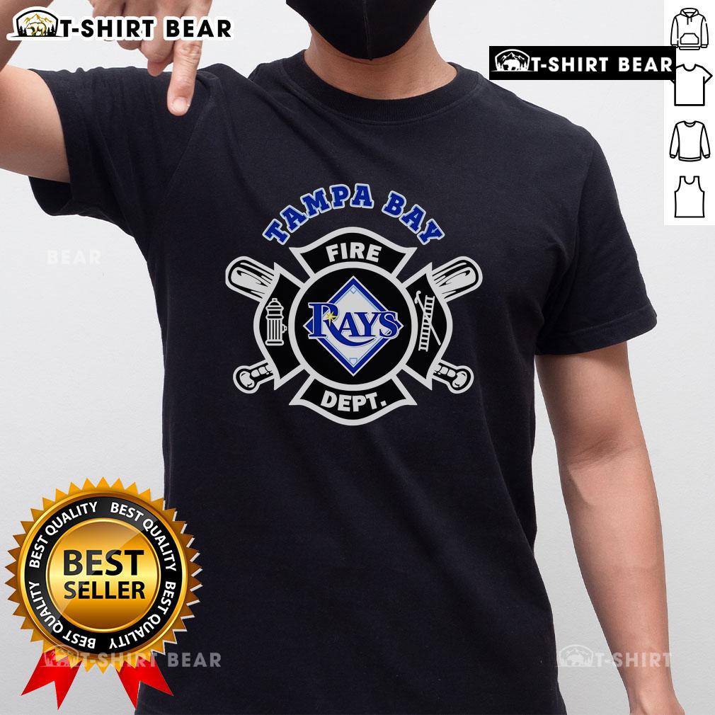 Top Fire Dept Tampa Bay Rays Baseball T-Shirt featuring bold graphics and vibrant colors for fans of the team.