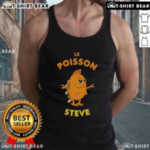 Funny fish tank top featuring Le Poisson Steve design, perfect for aquatic lovers and humor enthusiasts.