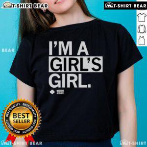 Top Im A Girls Girl Ladies Tee in vibrant colors, showcasing a fun and stylish design perfect for casual outings.