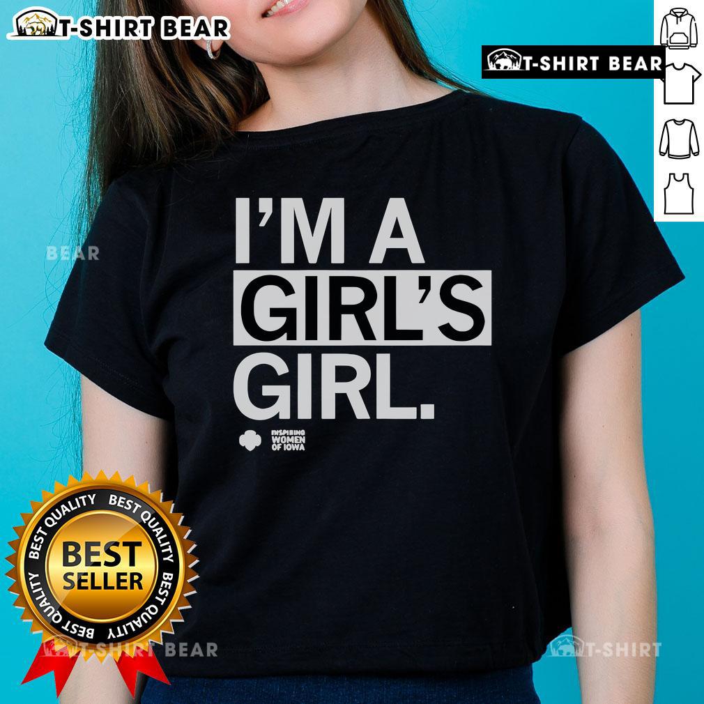 Top Im A Girls Girl Ladies Tee in vibrant colors, showcasing a fun and stylish design perfect for casual outings.