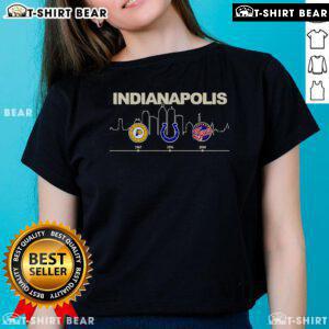 Top Indianapolis Sports History City of Champions Ladies Tee showcasing team pride and athletic spirit in vibrant design.