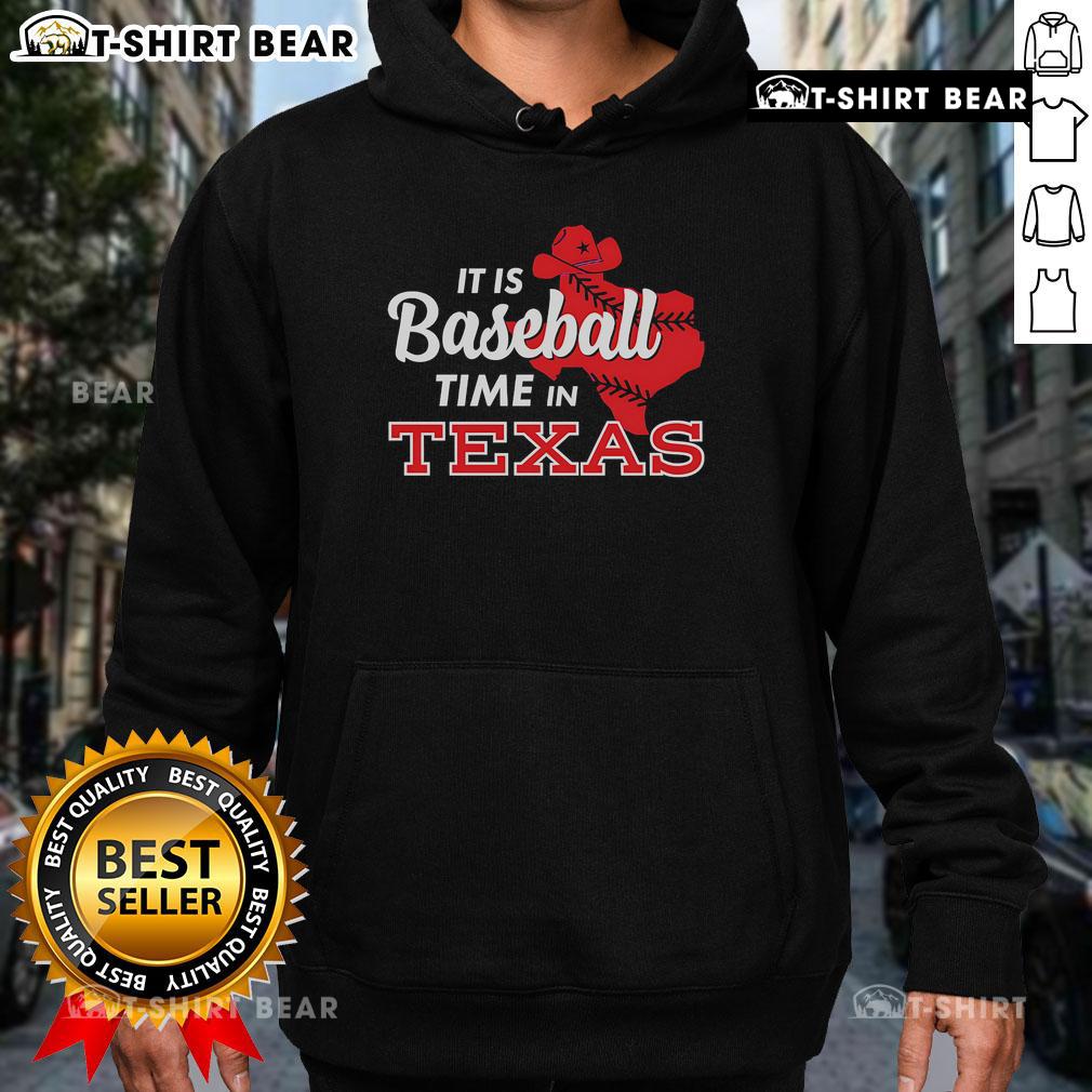 Top Its Baseball Time in Texas hoodie featuring a vibrant design, perfect for sports fans and warm weather.