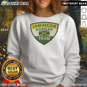 Top Jamaican Bobsled Team logo sweatshirt featuring vibrant colors and bold design, perfect for fans and athletes.