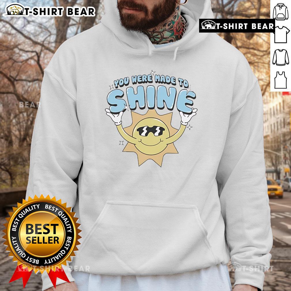 Top Levity You Were Made To Shine Sun Hoodie in vibrant yellow, perfect for casual wear and sunny days.