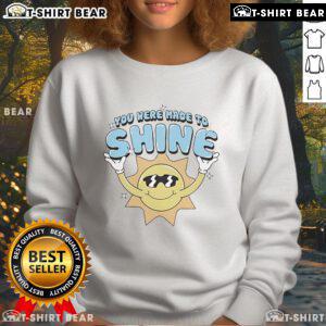 Top Levity You Were Made To Shine sun sweatshirt in vibrant colors, perfect for casual, sunny day wear.