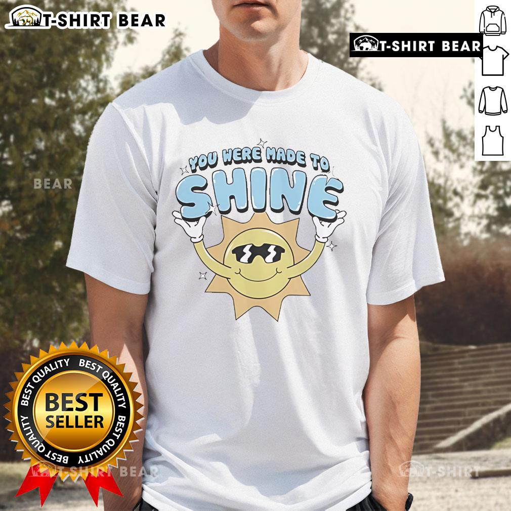 Top Levity You Were Made To Shine Sun T-Shirt featuring a vibrant sun graphic, perfect for casual summer wear.