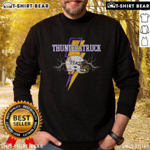 Top Liberty Hill Panthers Thunderstruck 3 Helmet Sweatshirt featuring team colors and logo for sports fans.