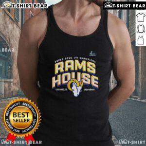 Top Los Angeles Rams Super Bowl LVI Champions Hometown Tank Top featuring vibrant team colors and logo design.