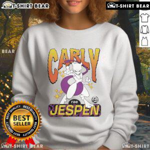 Top Mewtwo Pokmon sweatshirt featuring Carly Rae Jepsen and Brian Robert Jones design, perfect for fans and collectors.