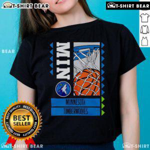 Top Minnesota Timberwolves Basketball Ballin 2025 Ladies Tee featuring team colors and stylish design for fans.