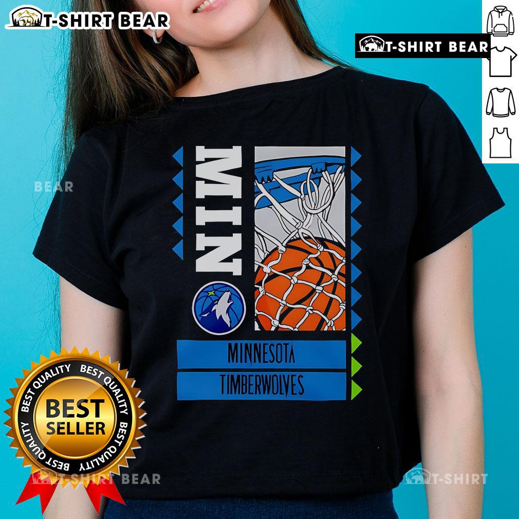 Top Minnesota Timberwolves Basketball Ballin 2025 Ladies Tee featuring team colors and stylish design for fans.