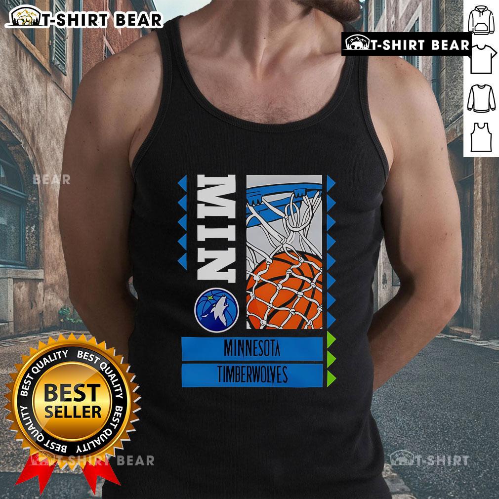 2025 Minnesota Timberwolves Basketball Ballin tank top featuring team logo and vibrant colors for fans.