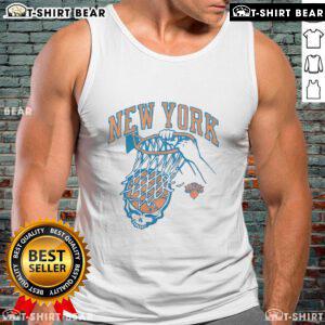 Top NBA X Grateful Dead X Knicks tank top featuring vibrant graphics, perfect for fans of basketball and music.