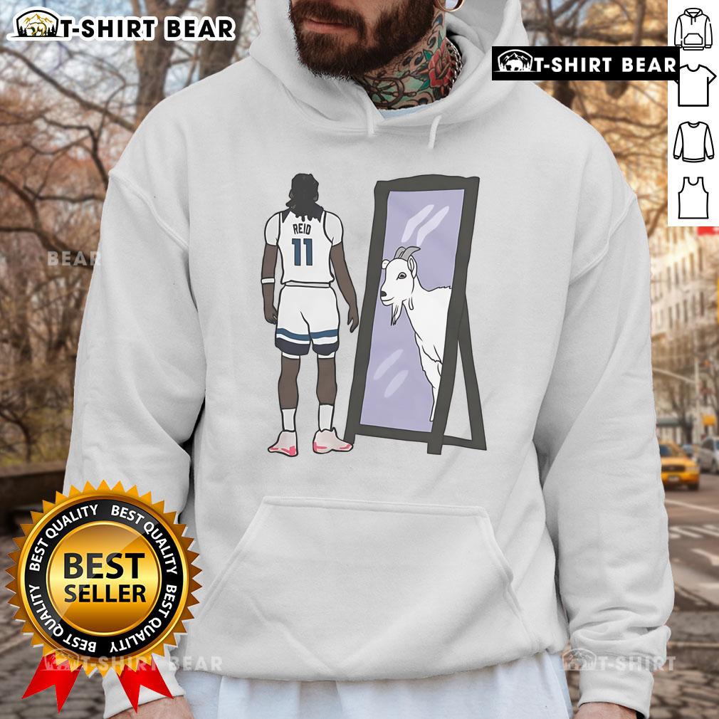 Top Naz Reid Mirror Goat Hoodie featuring a stylish design and vibrant colors, perfect for basketball fans and fashion lovers.