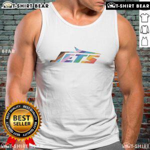 Top New York Jets Logo Pride Tank Top showcasing vibrant colors and team logo, perfect for fans celebrating team spirit.