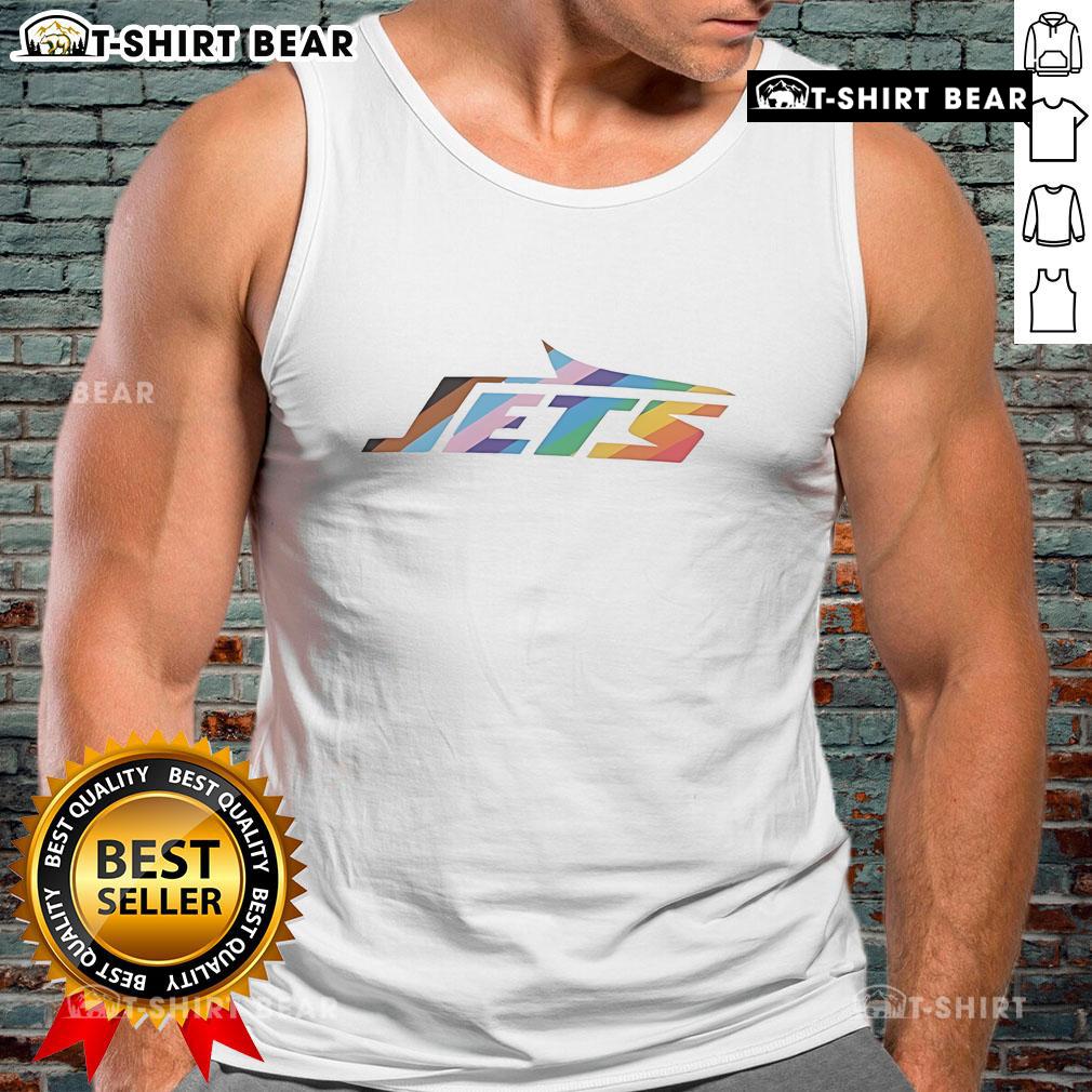 Top New York Jets Logo Pride Tank Top showcasing vibrant colors and team logo, perfect for fans celebrating team spirit.