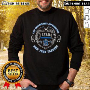2025 Top New York Yankees Law Enforcement Appreciation Day sweatshirt featuring team logo and commemorative design.