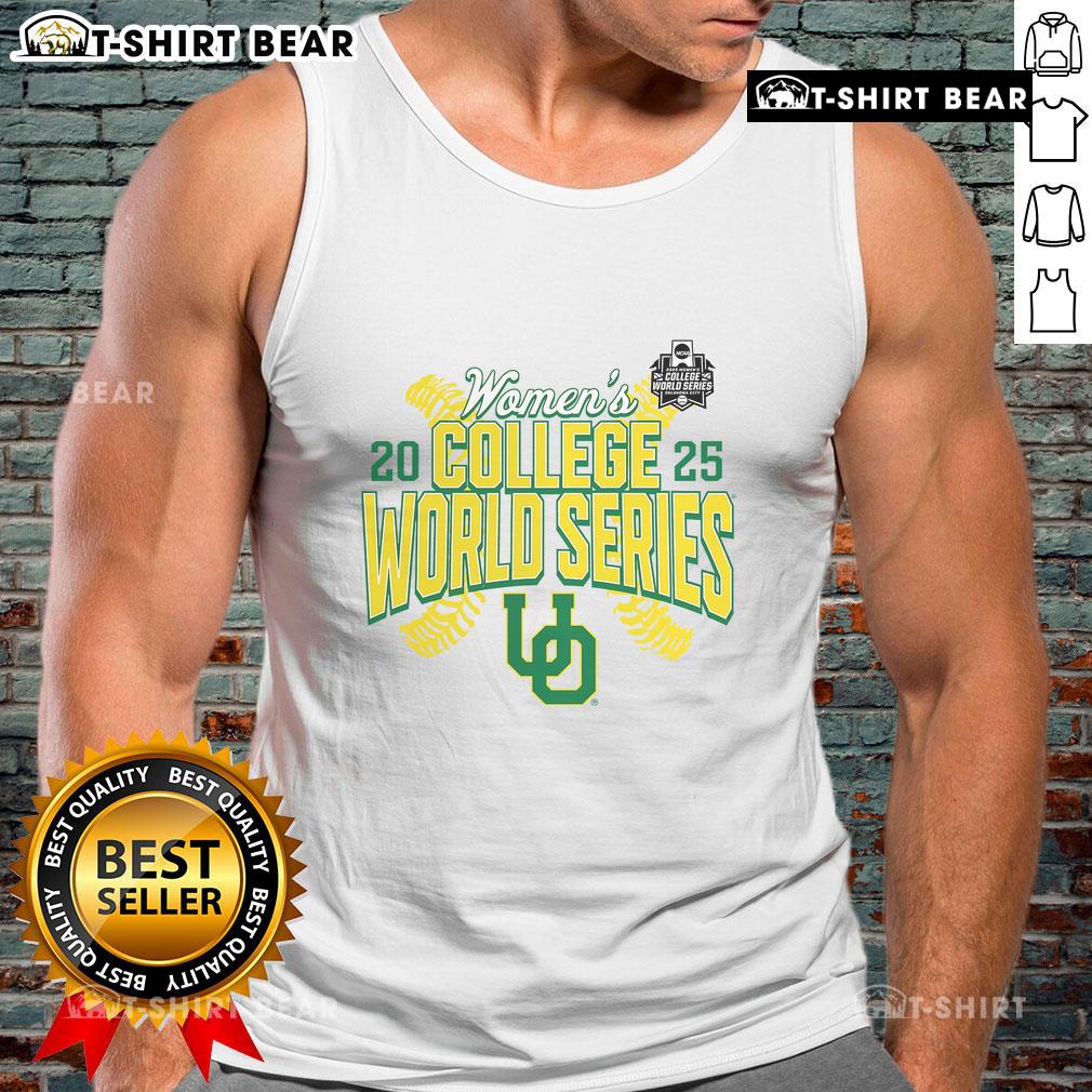 Alt Text: Stylish Oregon Ducks 2025 NCAA Softball Women's College World Series tank top in vibrant team colors, perfect for fans.