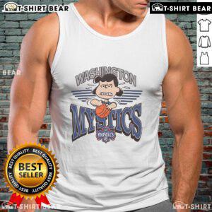 Top Peanuts Lucy X Washington Mystics tank top featuring vibrant graphics and a stylish design for fans.