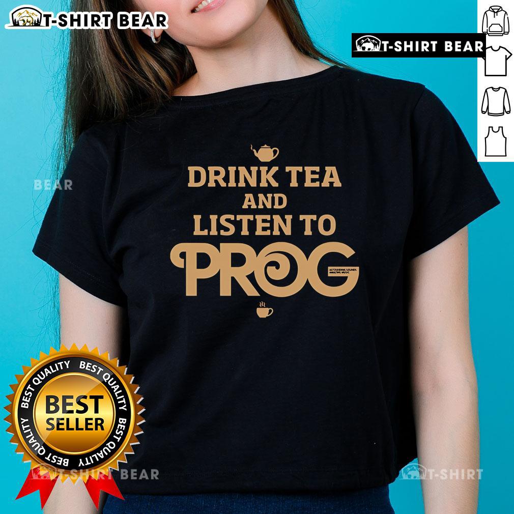Top Prog Magazine ladies enjoying tea while listening to prog music, showcasing a vibrant prog culture lifestyle.