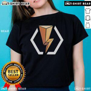 Alt Text: Top Retroware Blitz Logo Ladies Tee showcasing a stylish design for retro gaming enthusiasts.