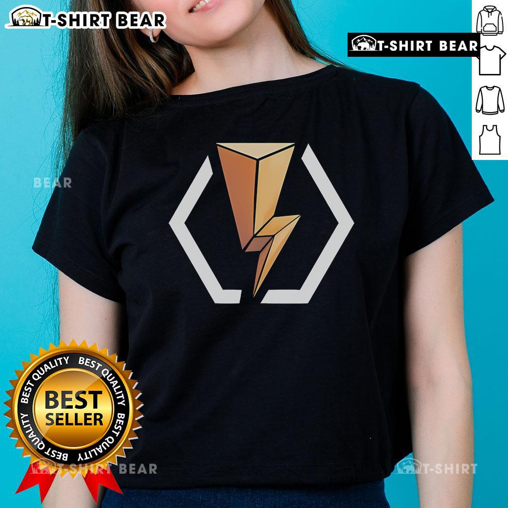 Alt Text: Top Retroware Blitz Logo Ladies Tee showcasing a stylish design for retro gaming enthusiasts.
