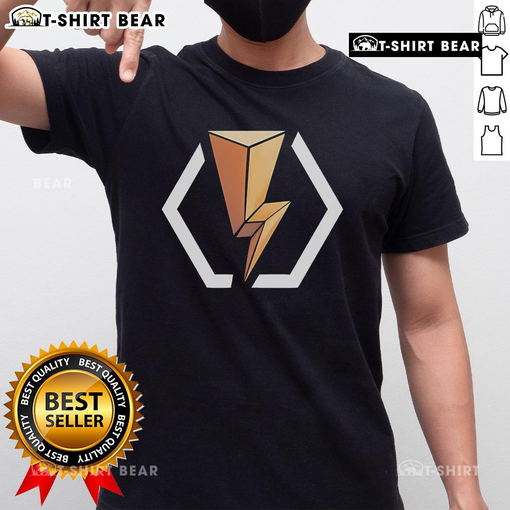 Alt Text: Top Retroware Blitz Logo T-Shirt featuring a vibrant retro design, perfect for gaming and vintage fashion enthusiasts.