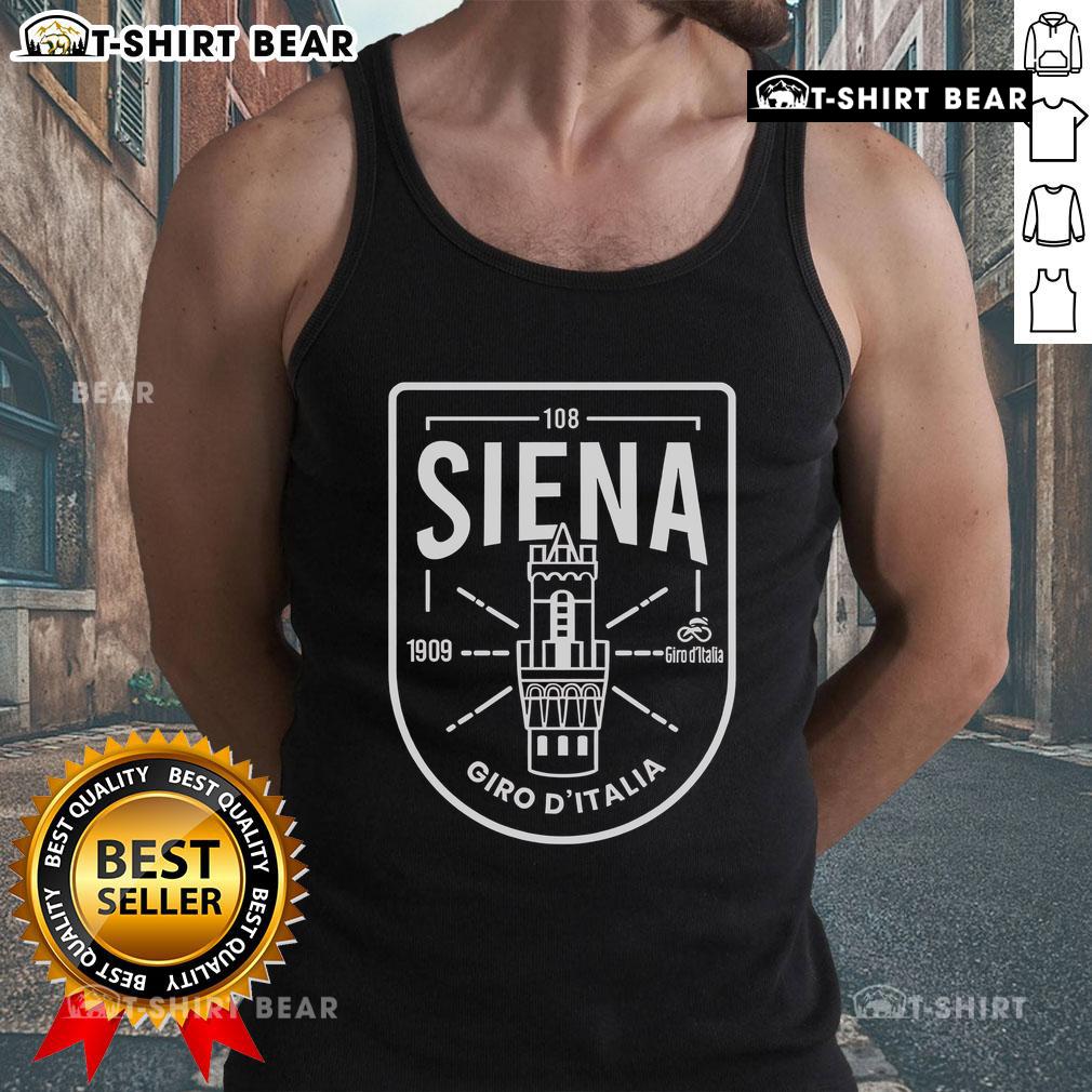 Top Siena Giro d'Italia 1909 tank top featuring vintage cycling design, perfect for cycling enthusiasts and fashion lovers.