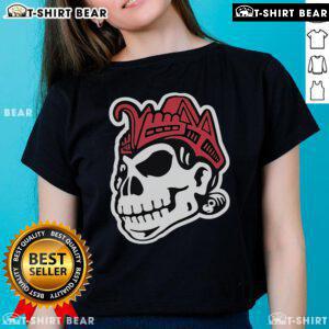 Top SoM Skull Decorative Pillowcase Ladies Tee featuring a stylish skull design on soft fabric, perfect for home decor.